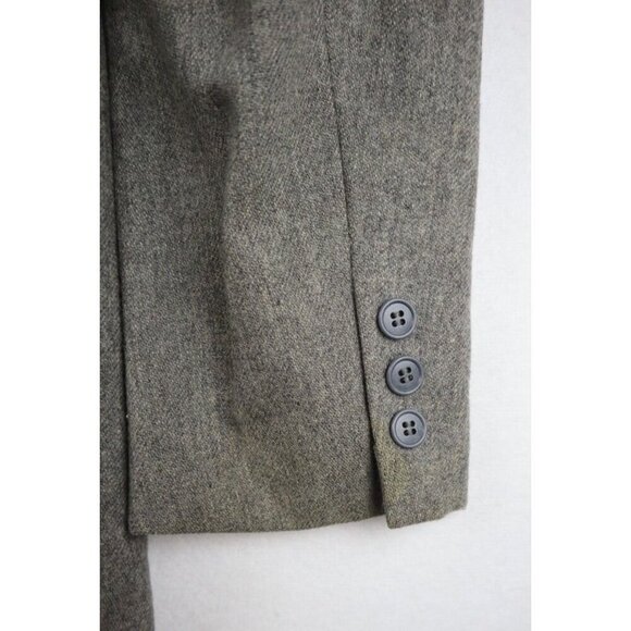 VINTAGE WOMEN'S GRAY WOOL BLAZER SUIT JACKET - BOSTON CLIPPER - SIZE 12 - Picture 6 of 6